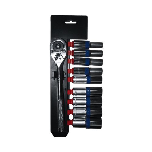 10 pc set di socket drive a mano (1/2 ')